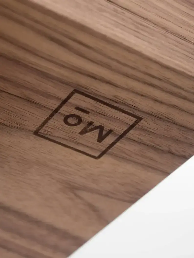 Wooden desk, mid century modern, walnut desk with three drawers;Send 1 stool(pictured)