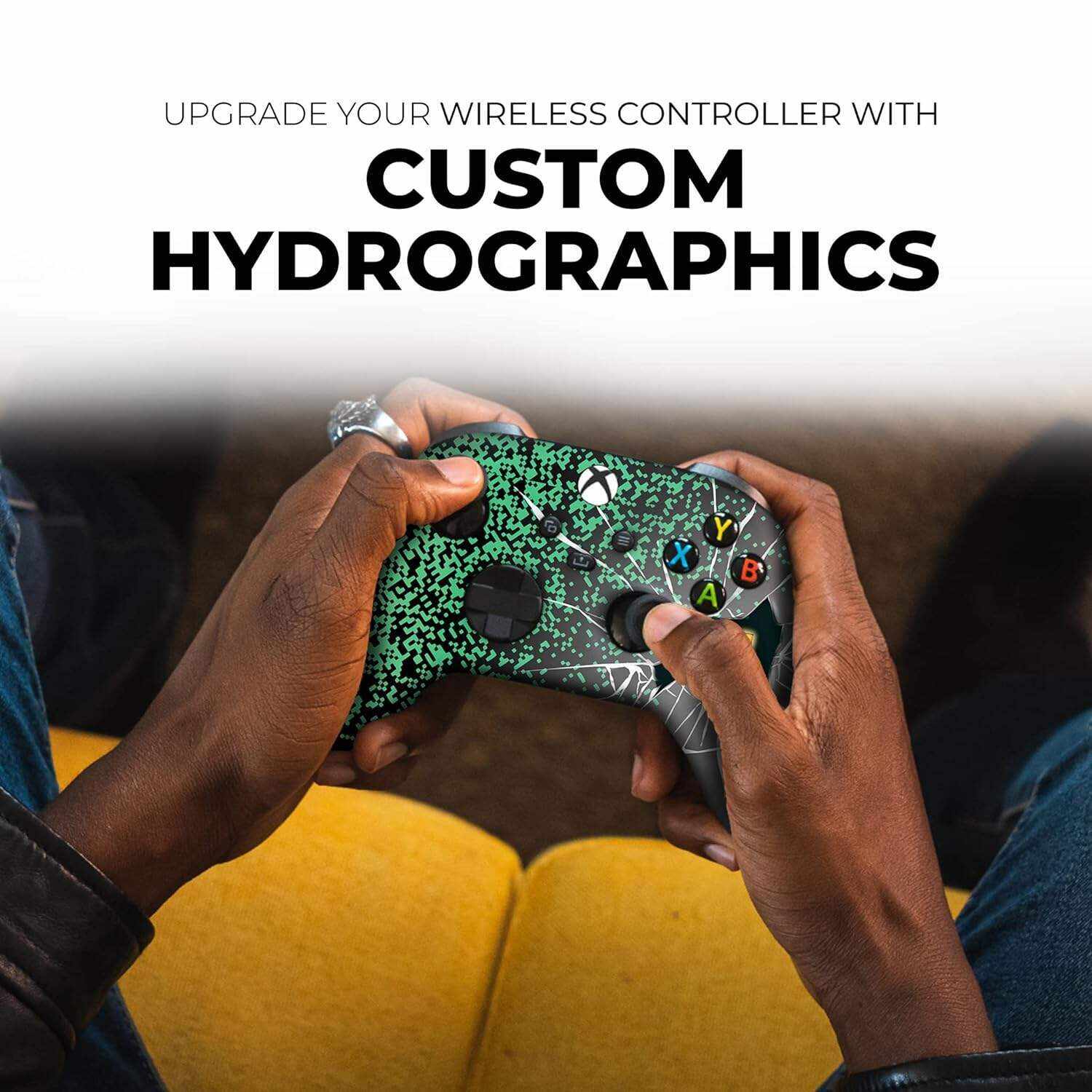 DreamController Original X-box Wireless Controller Special Edition Customized Compatible with X-box One S/X-box Series X/S & Windows 10 Made with Advanced HydroDip Print Technology(Not Just a Skin)