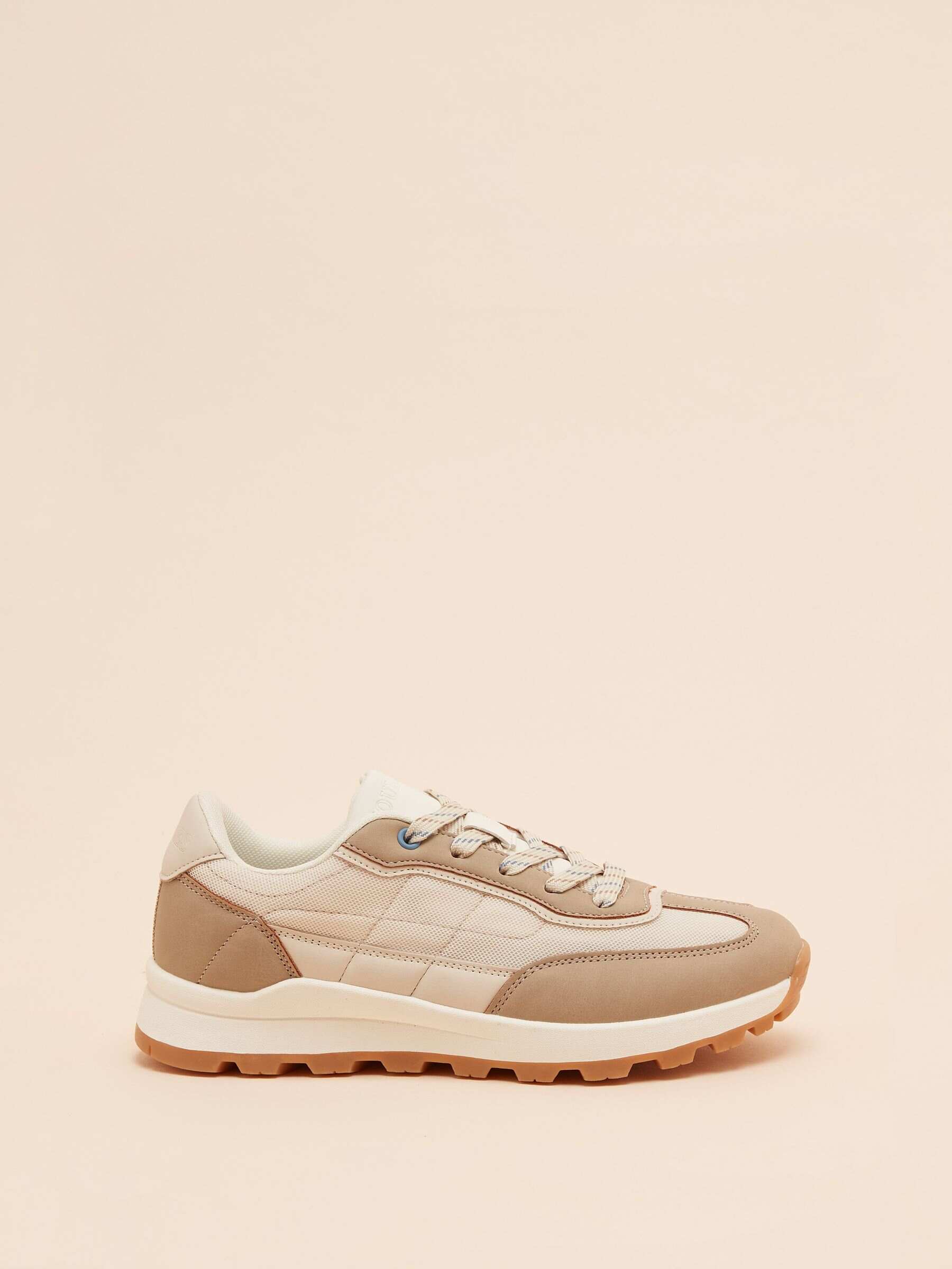 Parkfield Beige & Cream Trainers