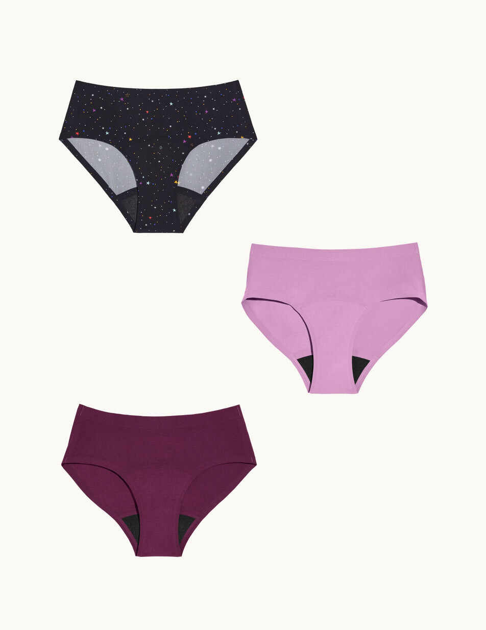 Teen Super Leakproof® No-Show Underwear Boyshort 3-Pack