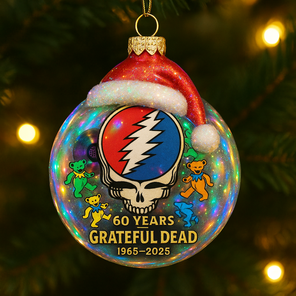 ✨Grateful Dead 60th Anniversary Christmas Ornament Set (1965–2025)✨