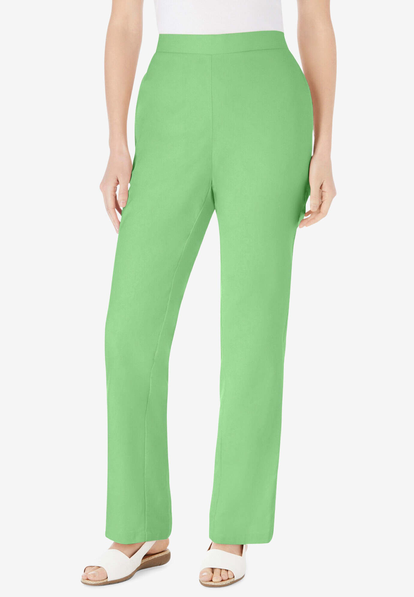 Straight Leg Linen Pant