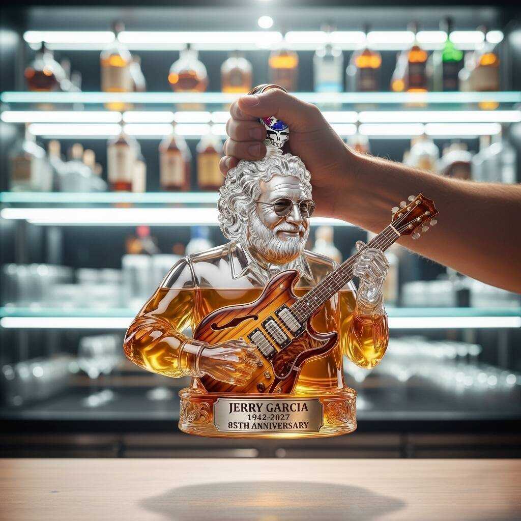 Jerry Garcia 85th Anniversary Whisky Bottle