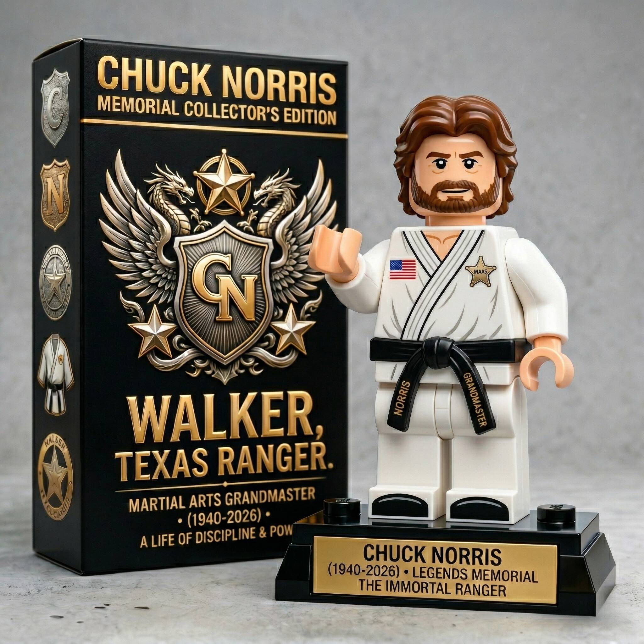 Chuck Norris Legends Memorial Building Block🌟