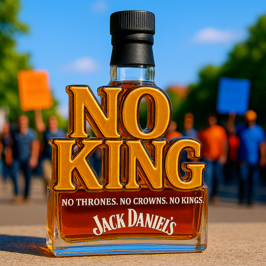 NO KING Whiskey Bottle