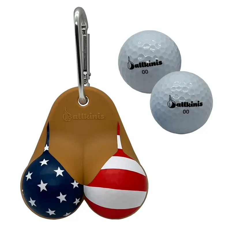 👙 Ballkinis Patriotic Silicone Golf Ball Holder