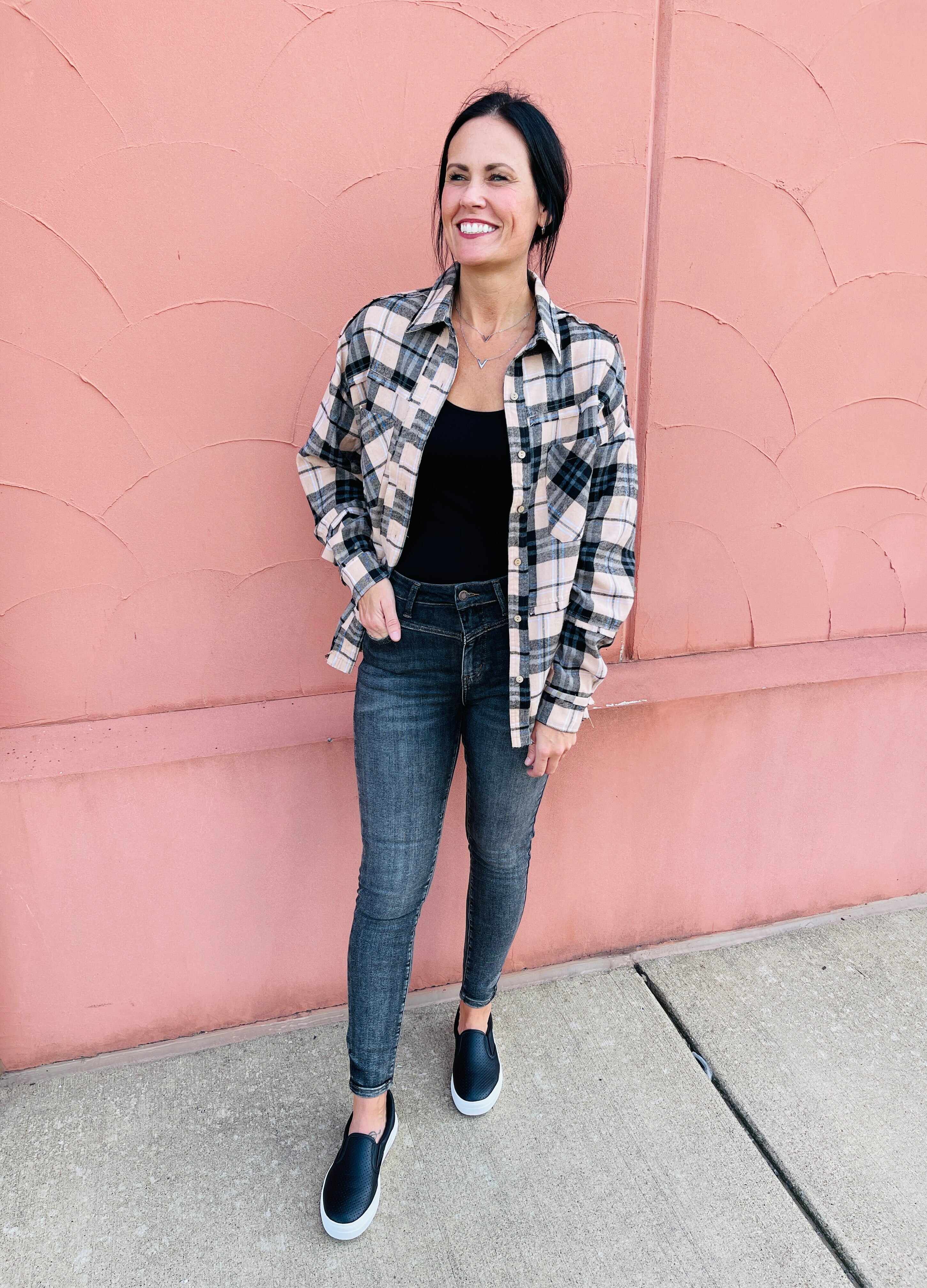 RESTOCK! Plus/Reg Shades of Grey Skinny Jeans