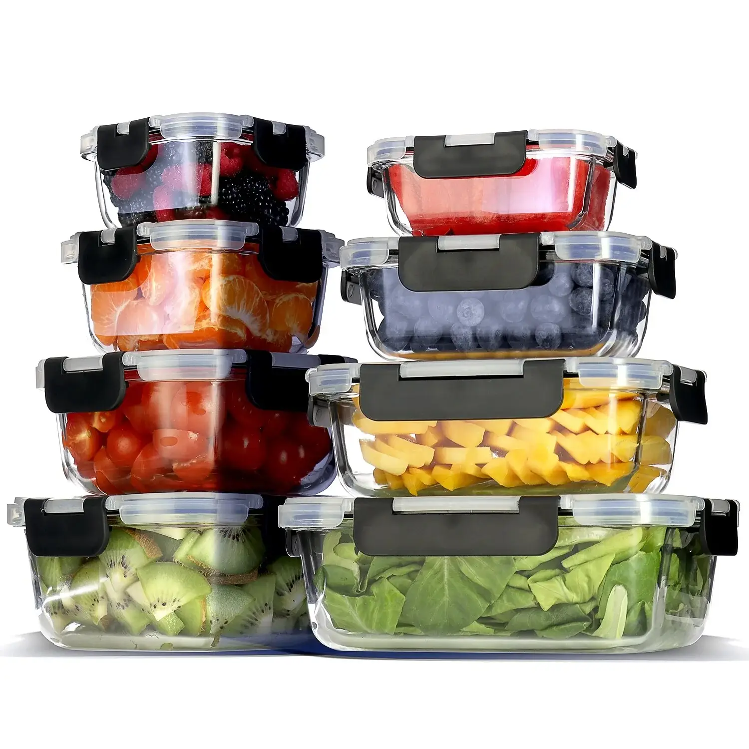 Eatex Glass Food Storage Containers with Lids