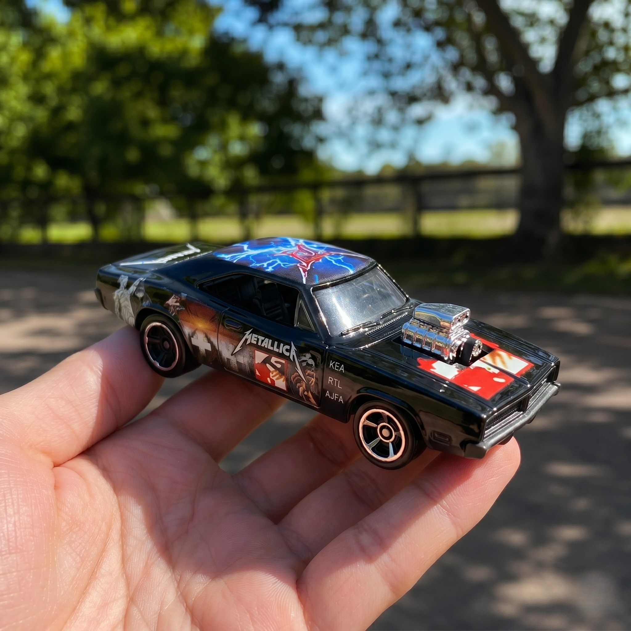 Hot Wheels Metallica 45th Anniversary Commemorative Dodge Charger R/T Model