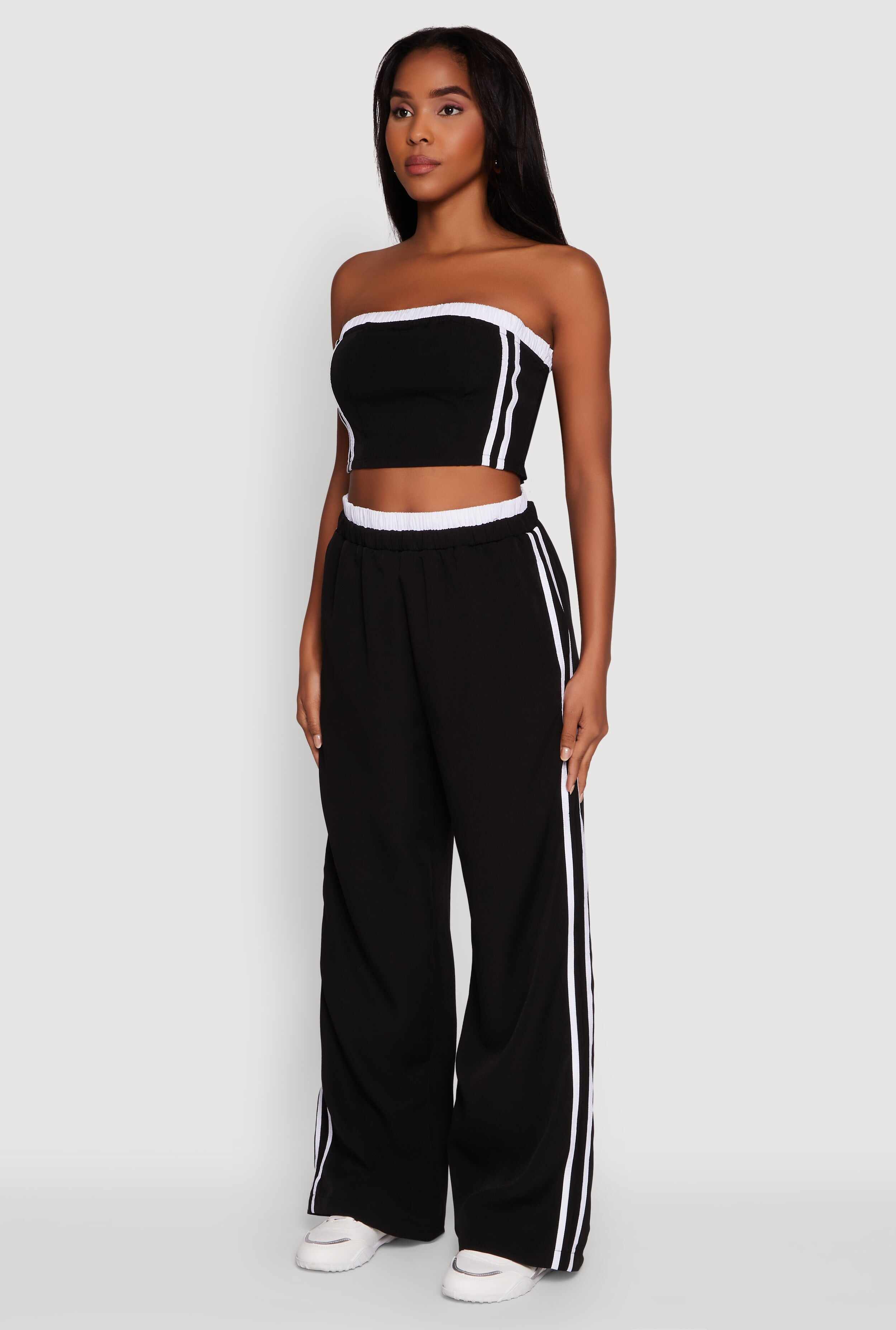Varsity Stripe Crop Tube Top