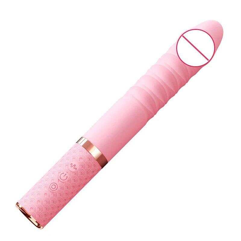 Telescopic G Spot Dildo Vibrator: Woman Vagina & Clitoris Stimulator