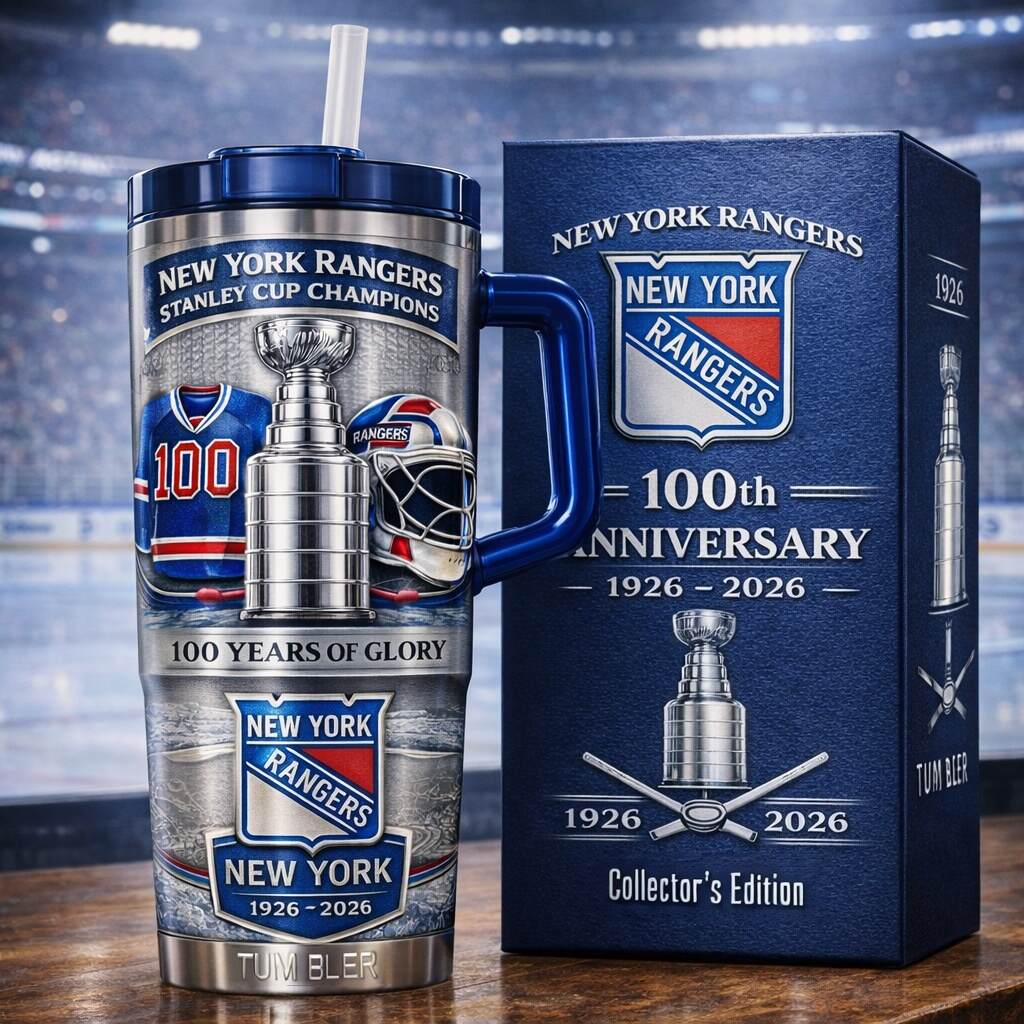 🏒 NEW YORK RANGERS 100TH ANNIVERSARY LIMITED EDITION TUMBLER