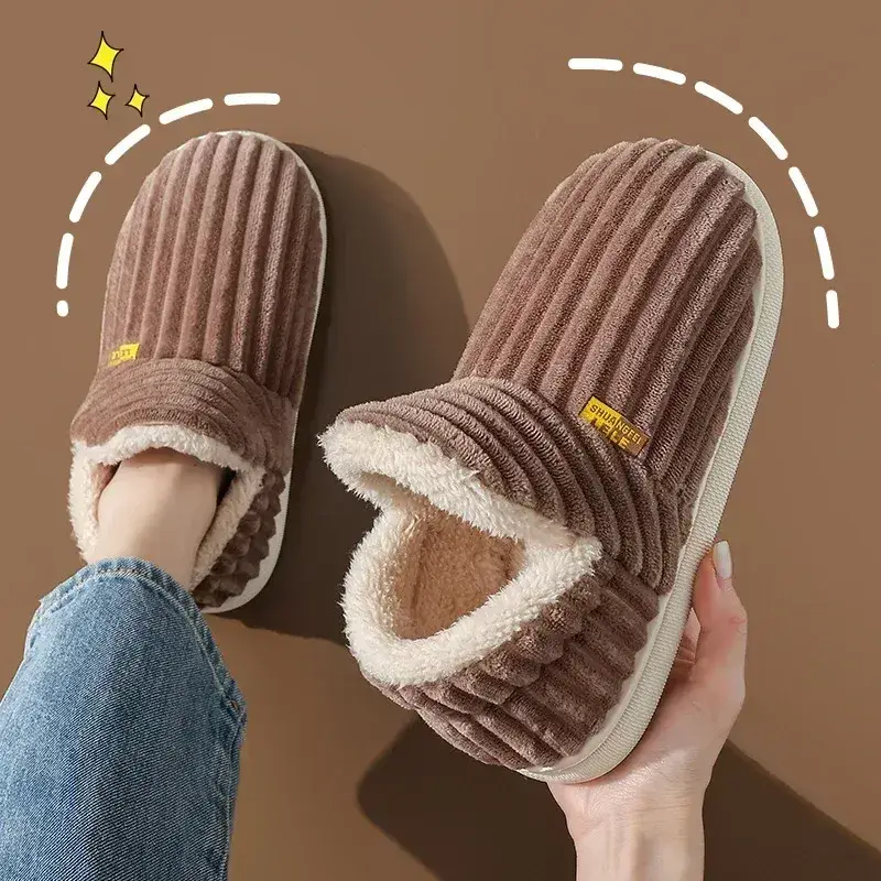 New Fur Slippers For Women Men Winter Furry Fashion Warm Ankles Plush Cozy Slides