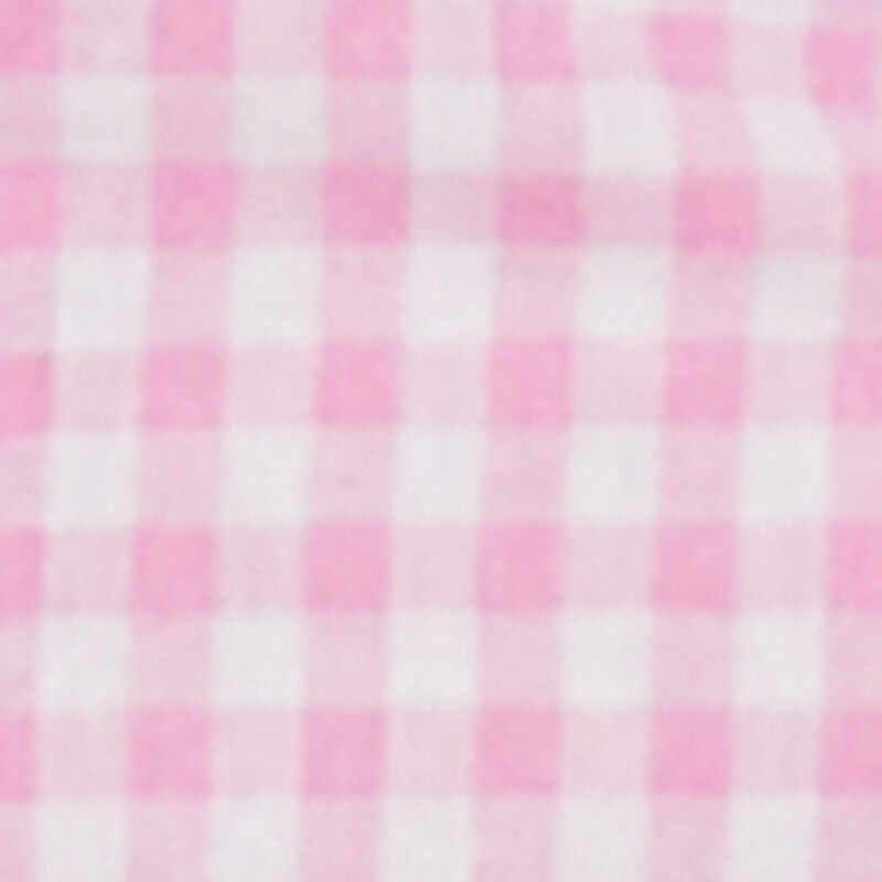 Lace Detail Gingham Puff Sleeve Crop Top