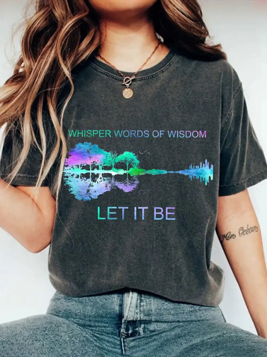 Let It Be Print T-shirt