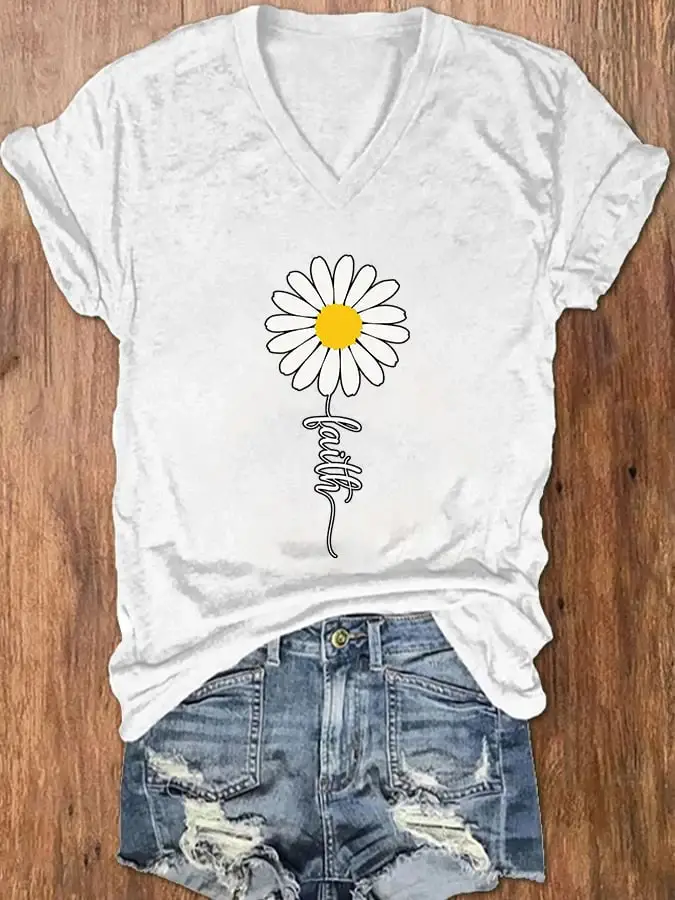Women's Faith Printed T-shirt
