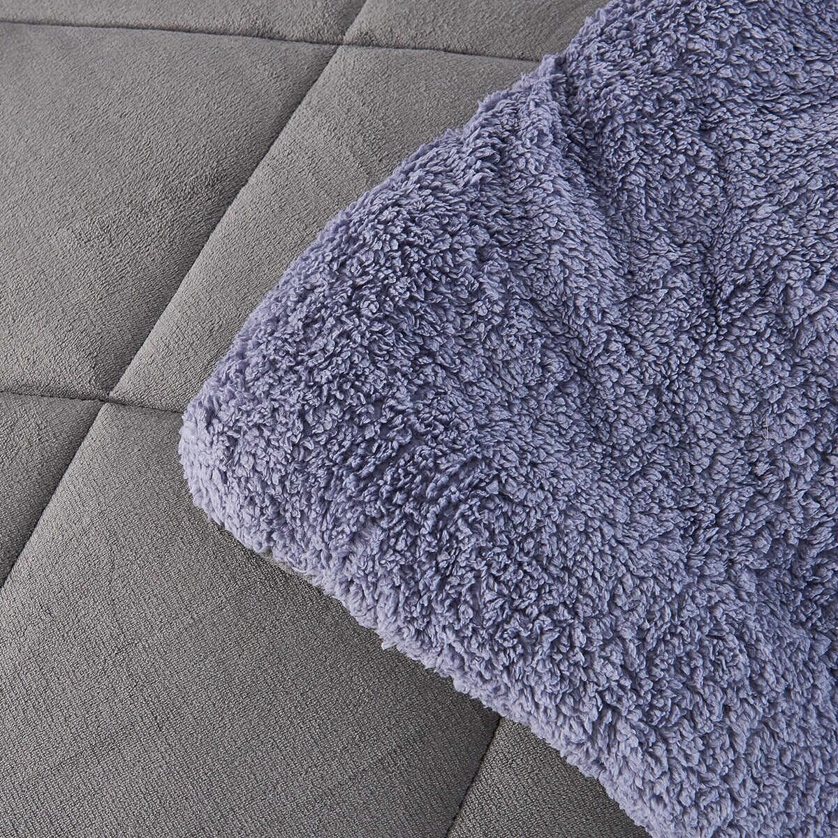 Fleece/ Sherpa Down Alternative 3-piece Comforter Set