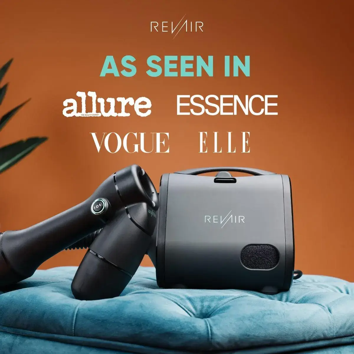 RevAir Reverse-Air Dryer - Fastest Healthiest & Easiest Hair Drying Solution for USA & Canada Use Only 120V US/CA Smooth Hair Care with Variable Tension Settings & Internal Temperature Sensors