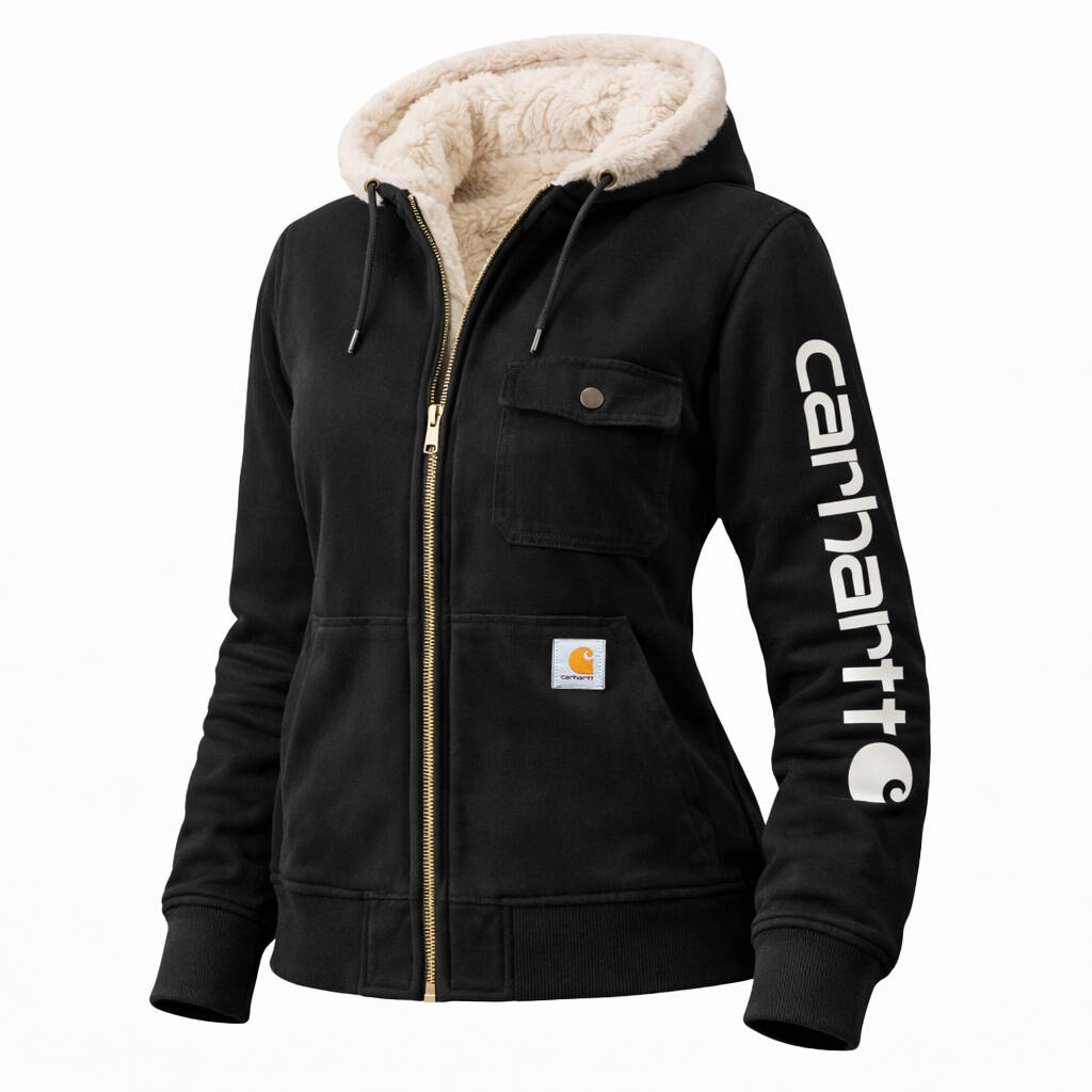 Women's Hooded Sherpa Lined Jacket