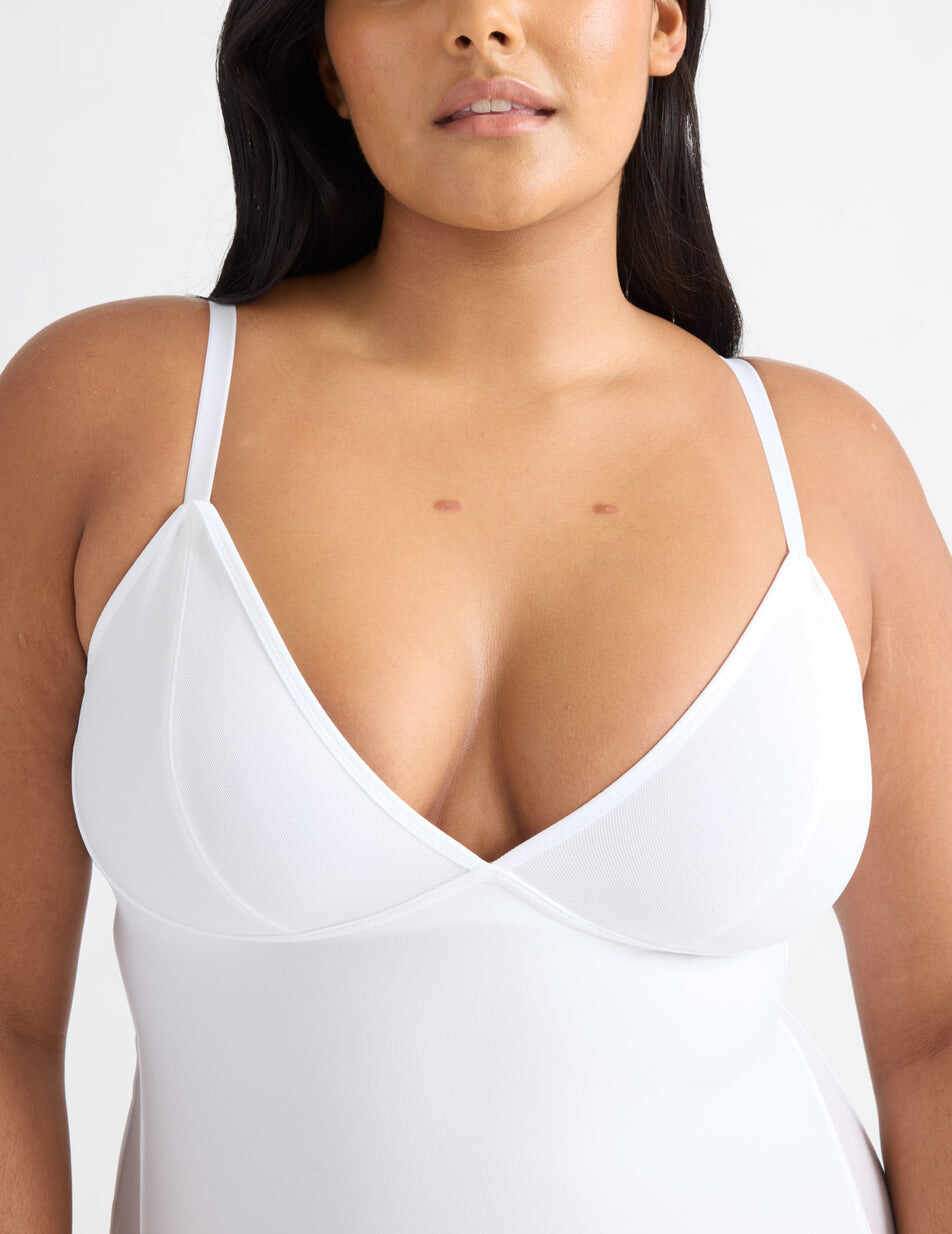 Mesh Deep V Bodysuit