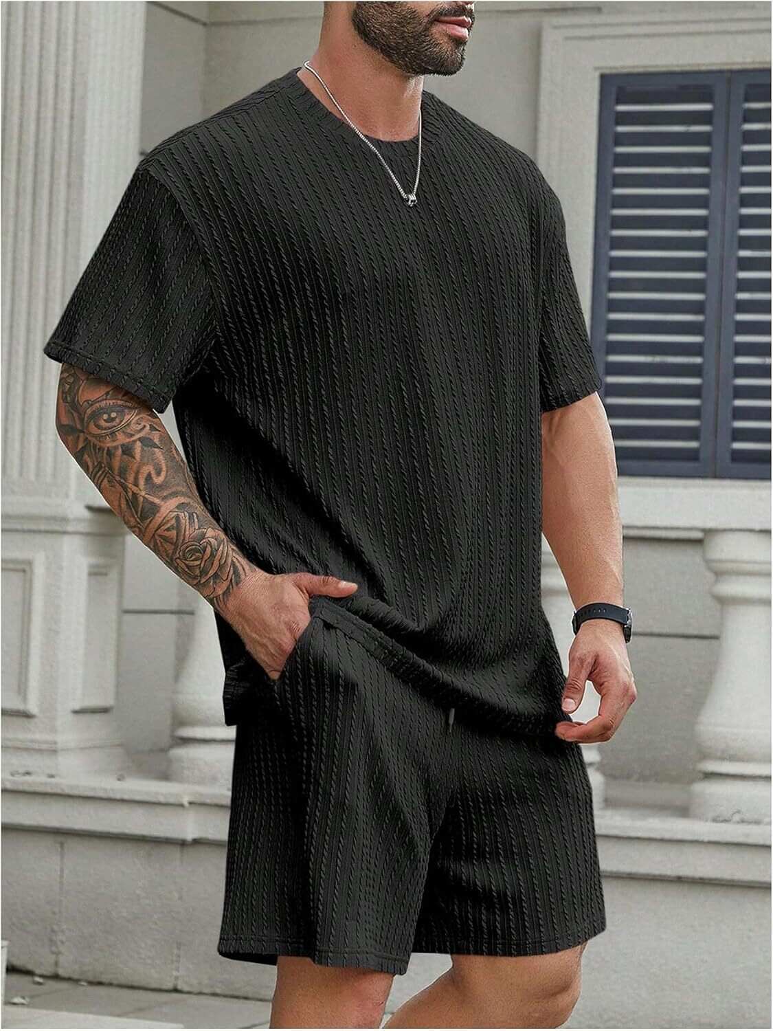 💝Last day promotion! Men's two-piece textured suit
