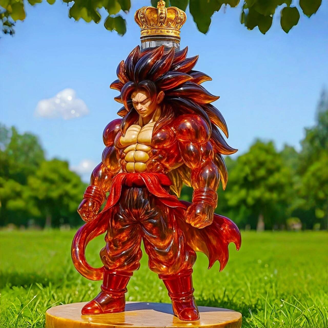 Dragon Ball Super Saiyan 4 Goku Whiskey Bottle
