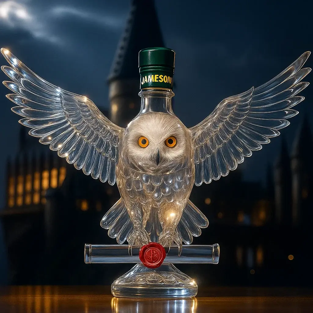 Hogwarts Owl Whisky bottle
