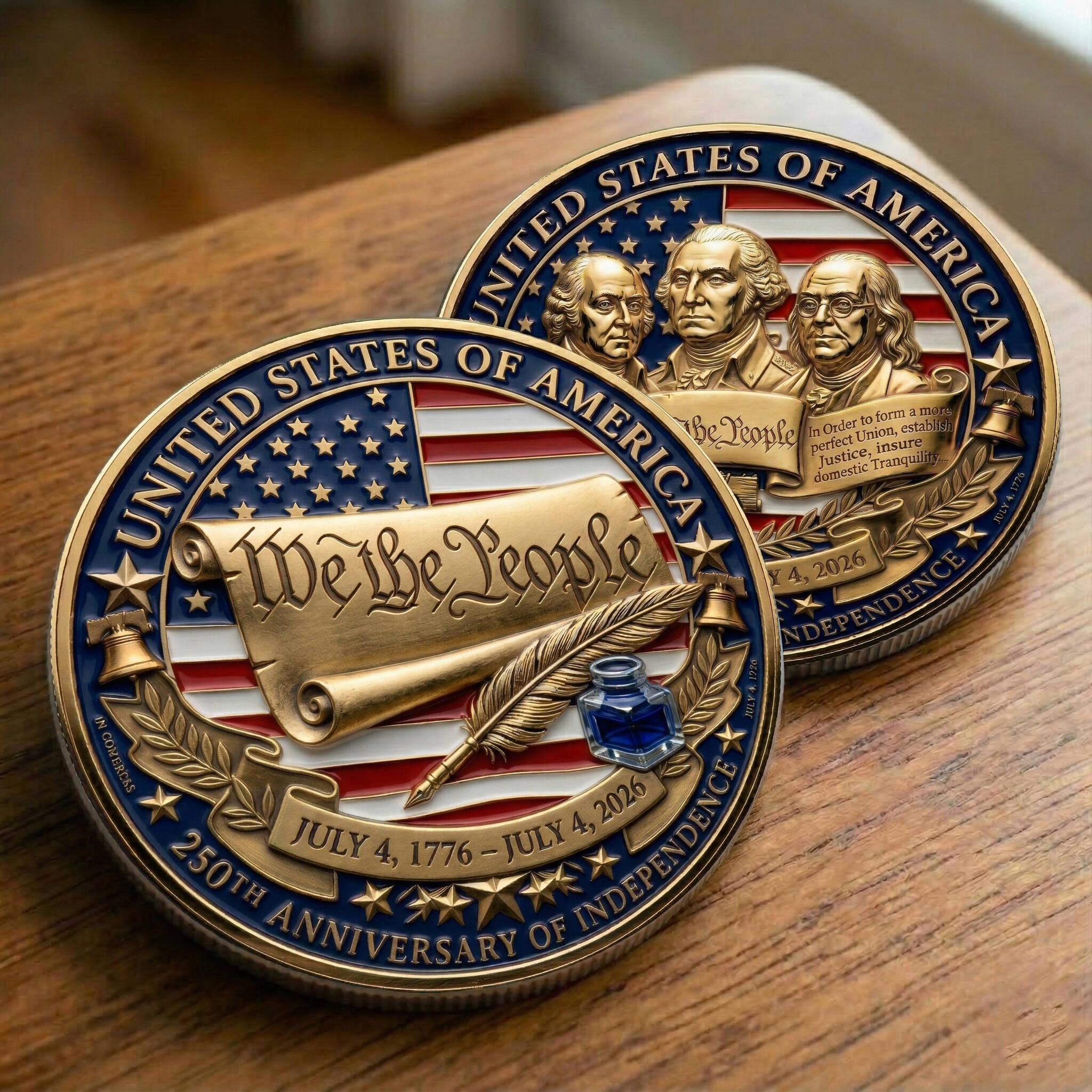 USA 250th Anniversary Independence Collector Coin