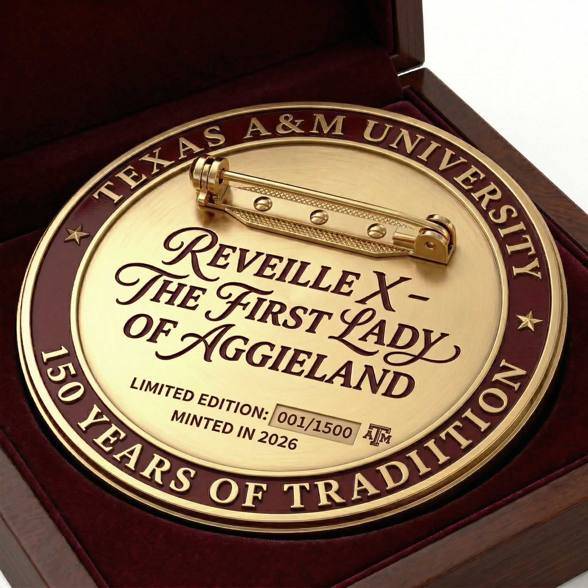 🤘 Texas A&M 150th Anniversary: Reveille Legacy Badge 🎖️