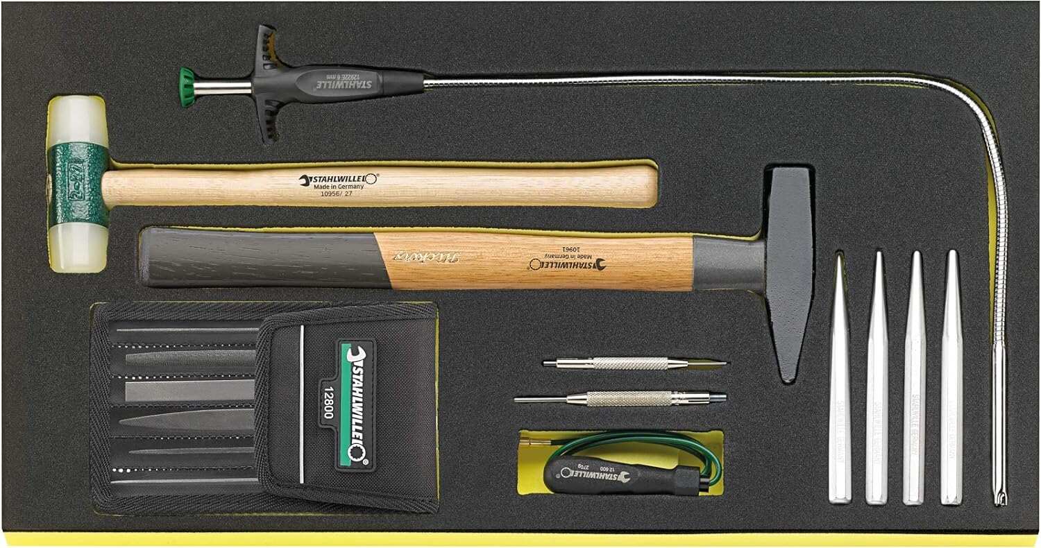 Stahlwille AOG-Kit No. 1322a WT/TS - 154 High-Performance Tools for Aeroplanes in Tool Trolley No. 13217 with TCS Inlays, 28.4kg, Made in Germany