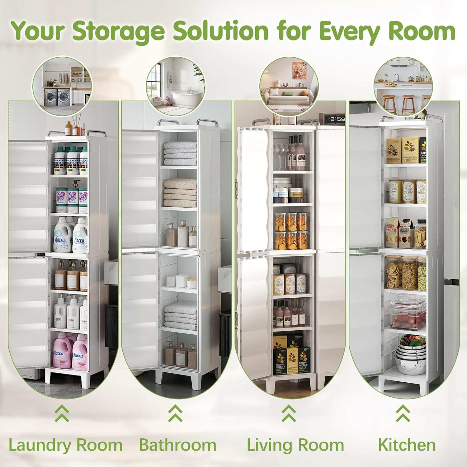 VECELO Narrow Storage Cabinet