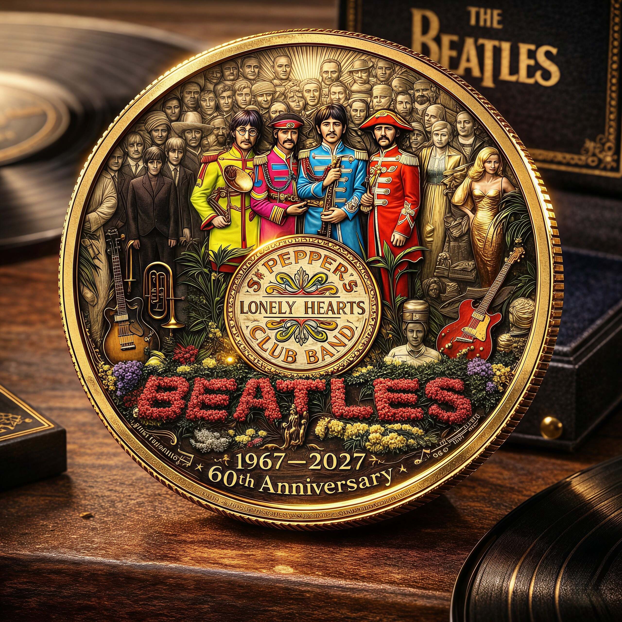🎵The Beatles “Sgt. Pepper's Lonely Hearts Club Band” Commemorative Coin
