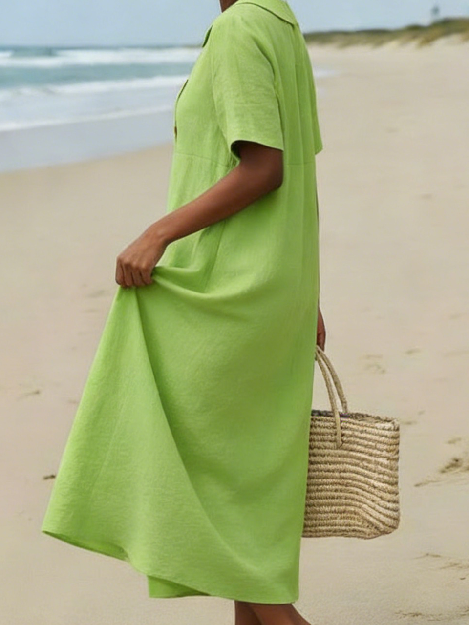 🔥Summer Arrivals🌟Elegant Cozy Round-neck Loose A-line Dress