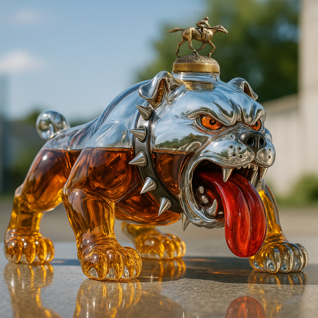 Bulldog Whiskey Bottle