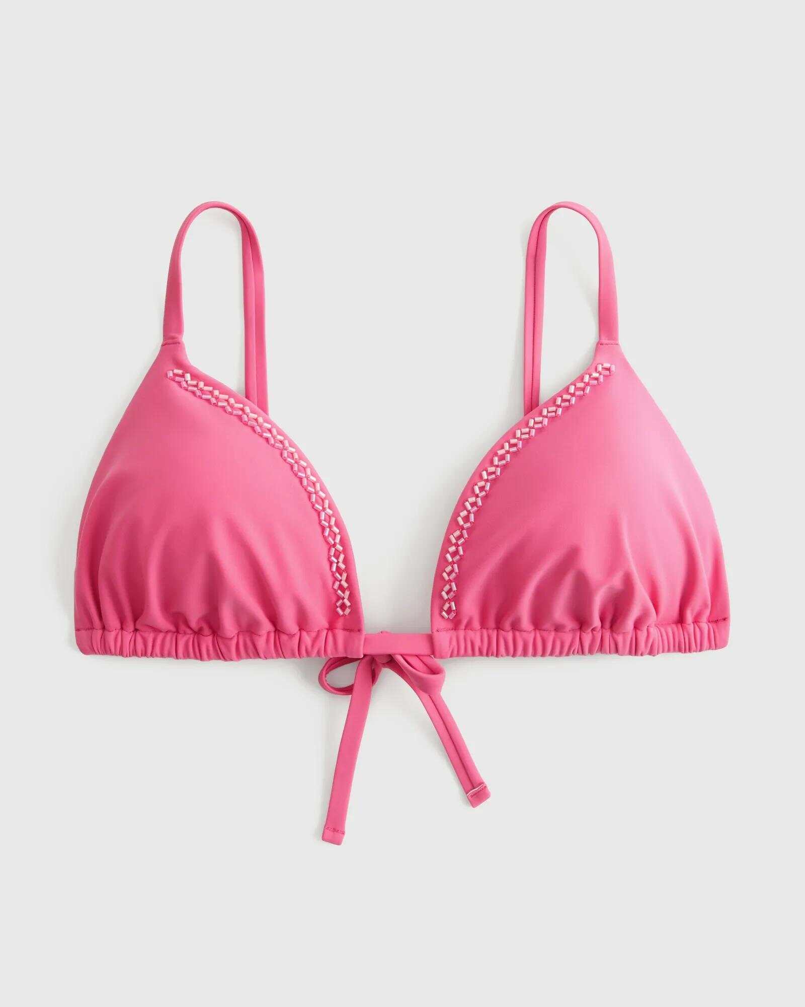Embellished Triangle Bikini Top