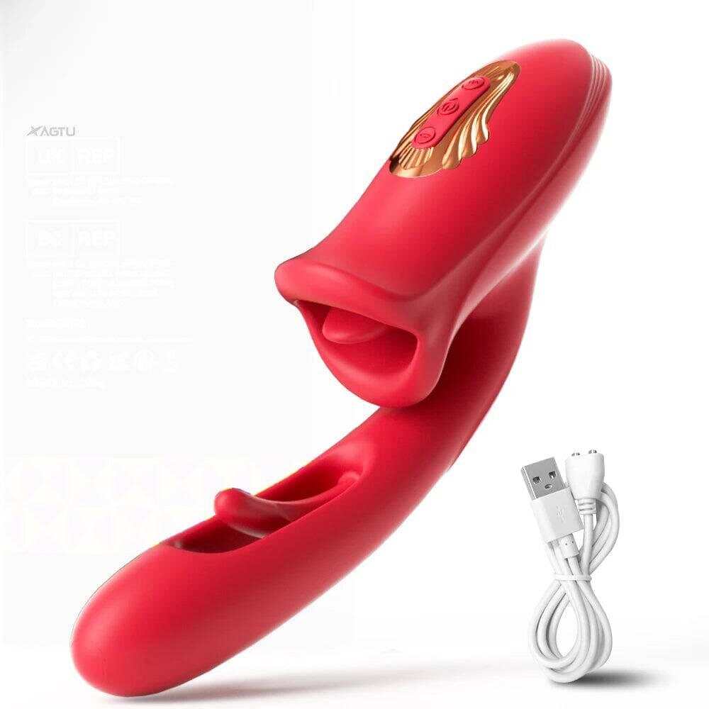 PASSION PULSE Patting Dildo Vibrator: Clit & G-Spot Stimulator