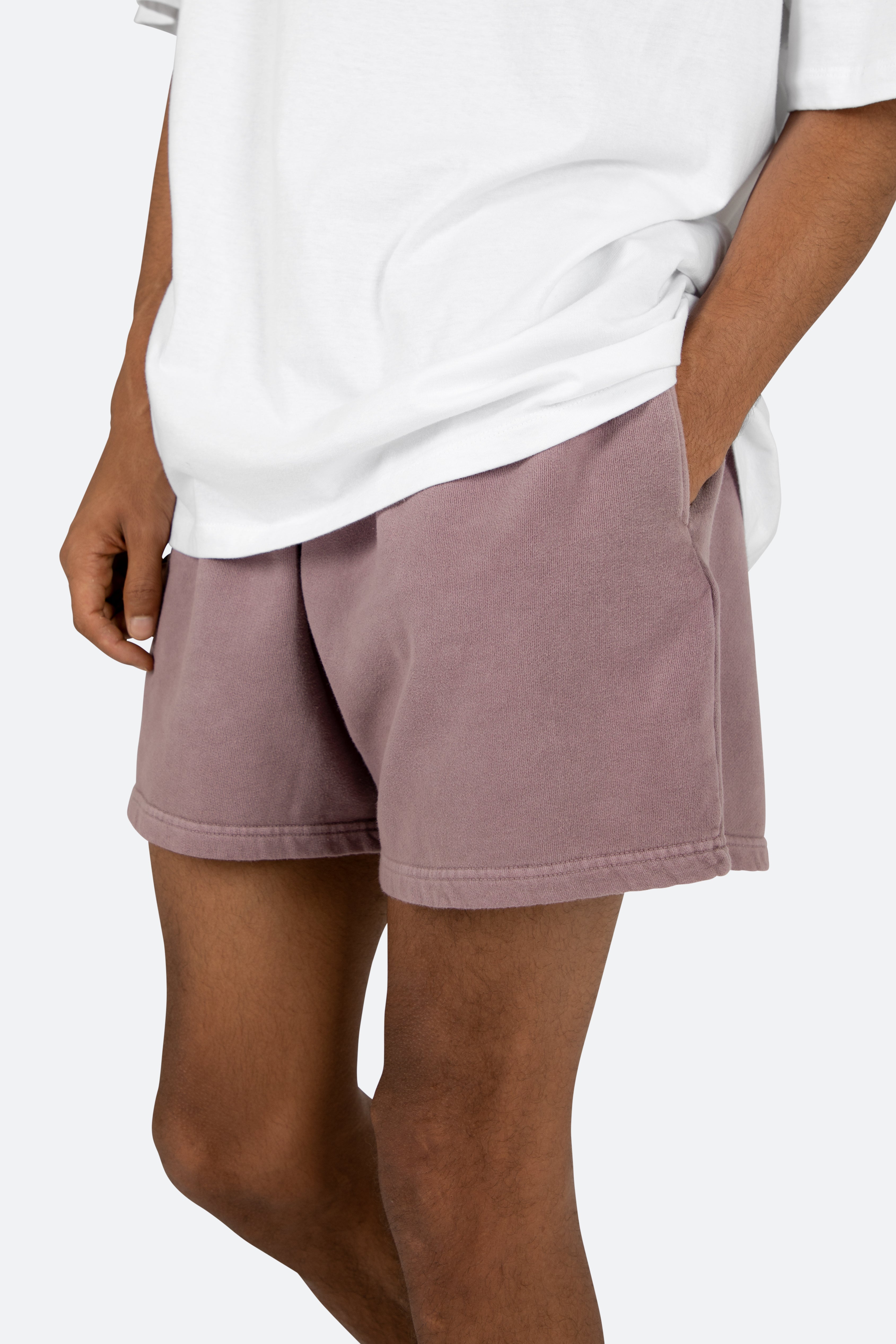 Vintage Washed Sweatshorts - Purple