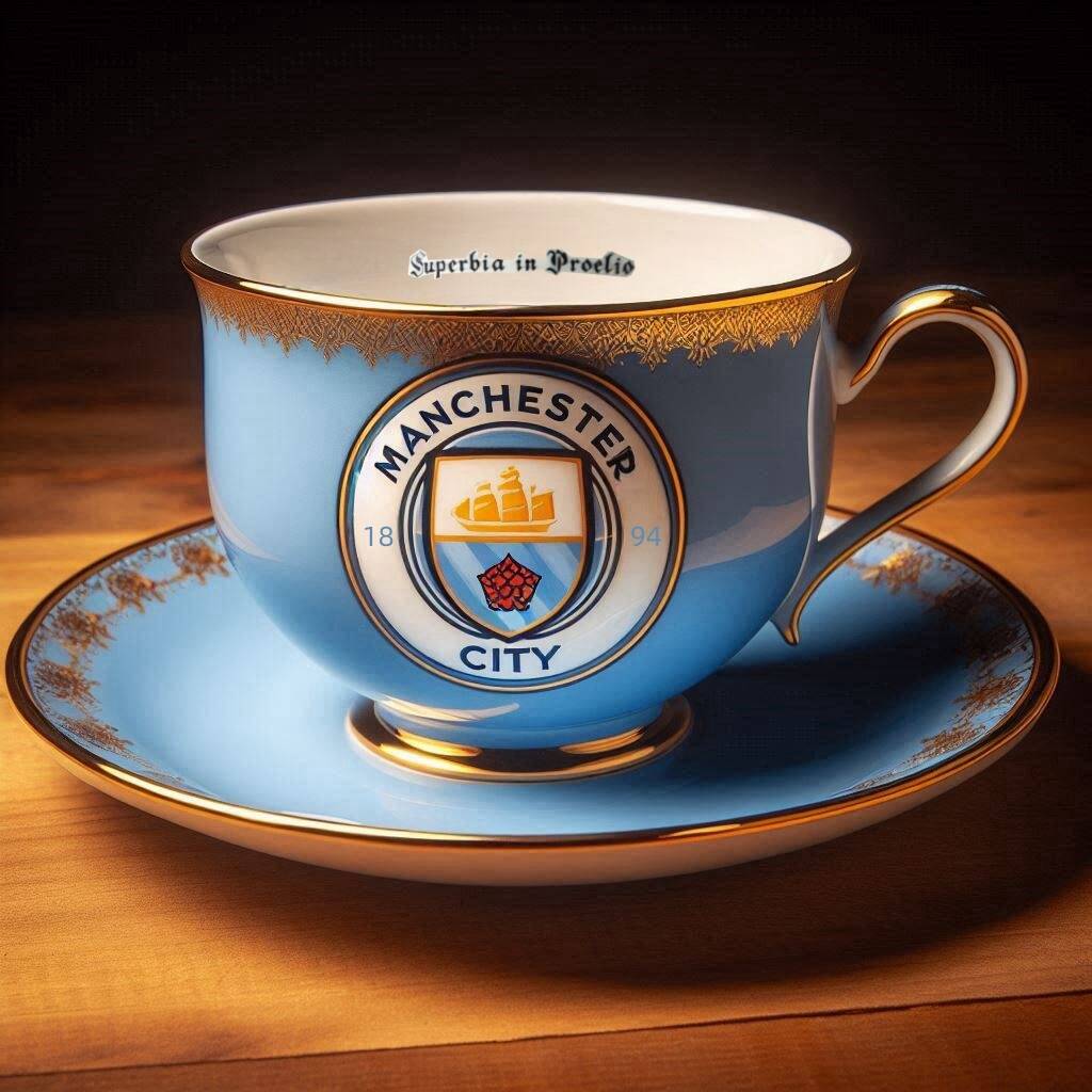 Premier League Football Teacup