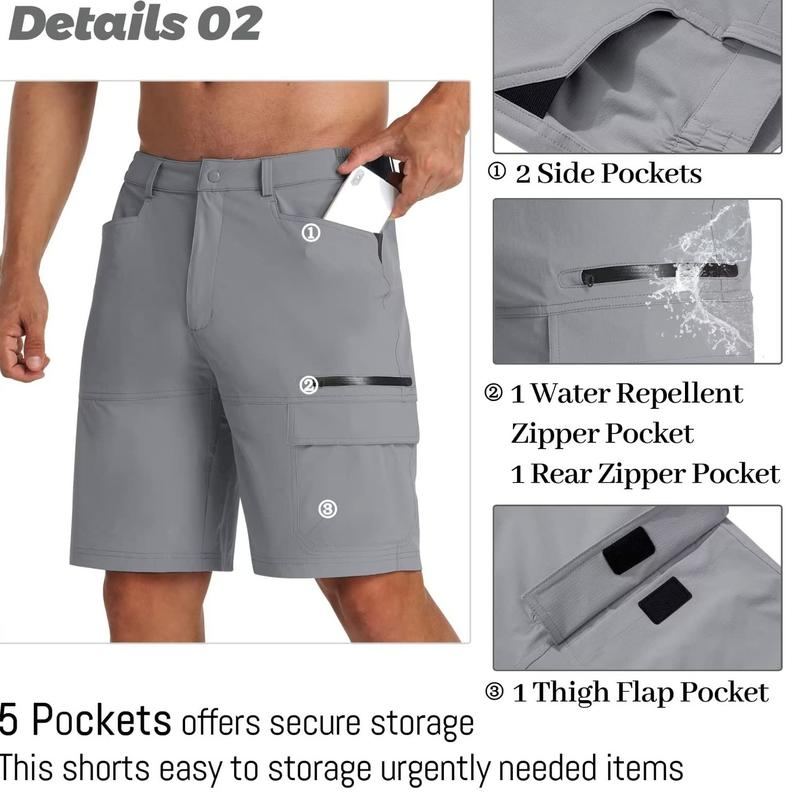 Spring Sale🎁Men's Summer Lightweight Quick-Dry Work Shorts(Pockets on both the front and back)