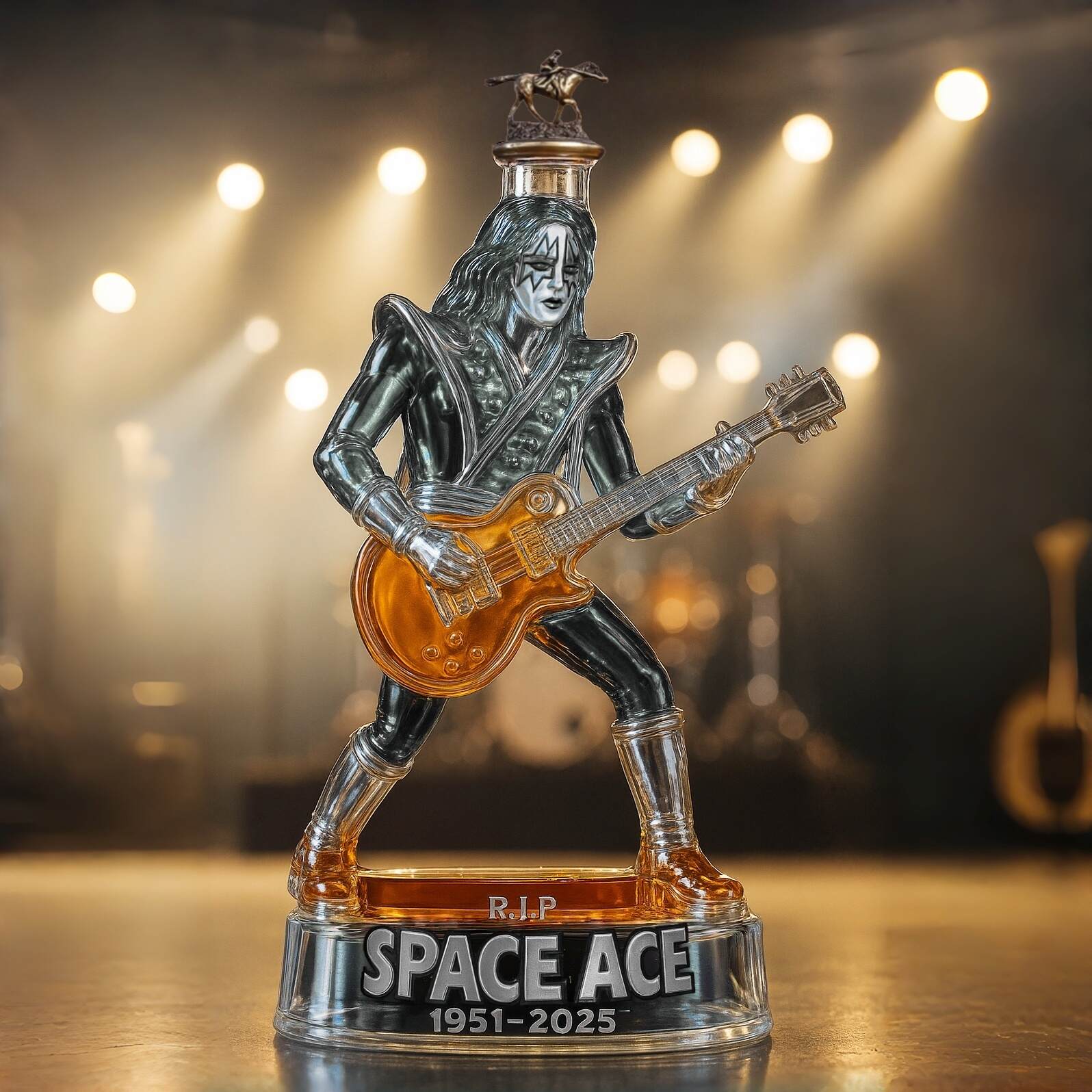 Space Man Memorial Whiskey Bottle