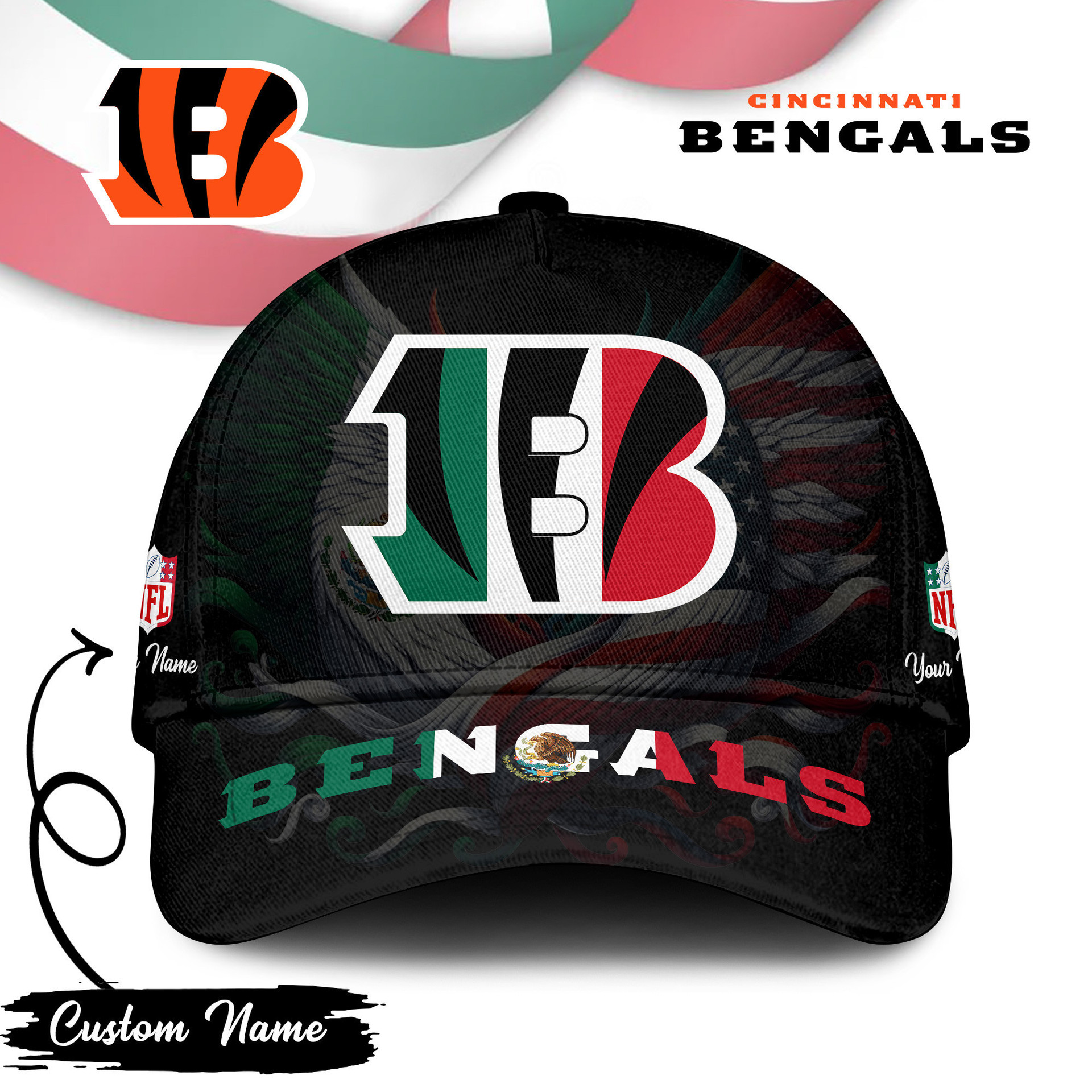 Cincinnati Bengals | PREMIUM CLASSIC CAP NFL MEXICAN TD
