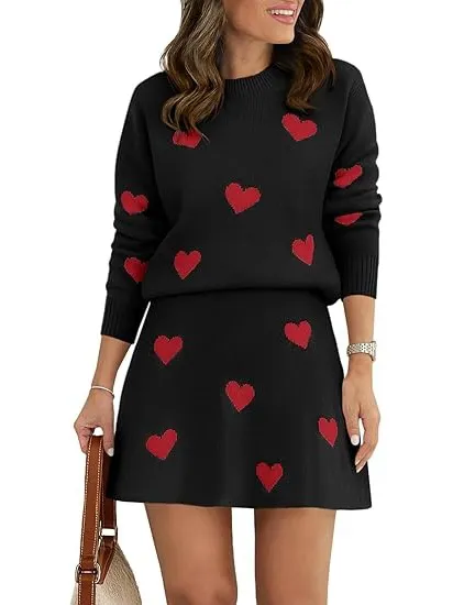 🔥Summer Arrivals🌟Women's Skirt 2 Piece Long Sleeve Crewneck Sweaters (Buy 2 Free Shipping)