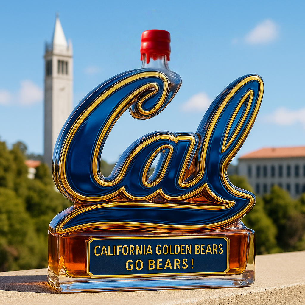 California Golden Bears Limited Edition Whiskey Bottle