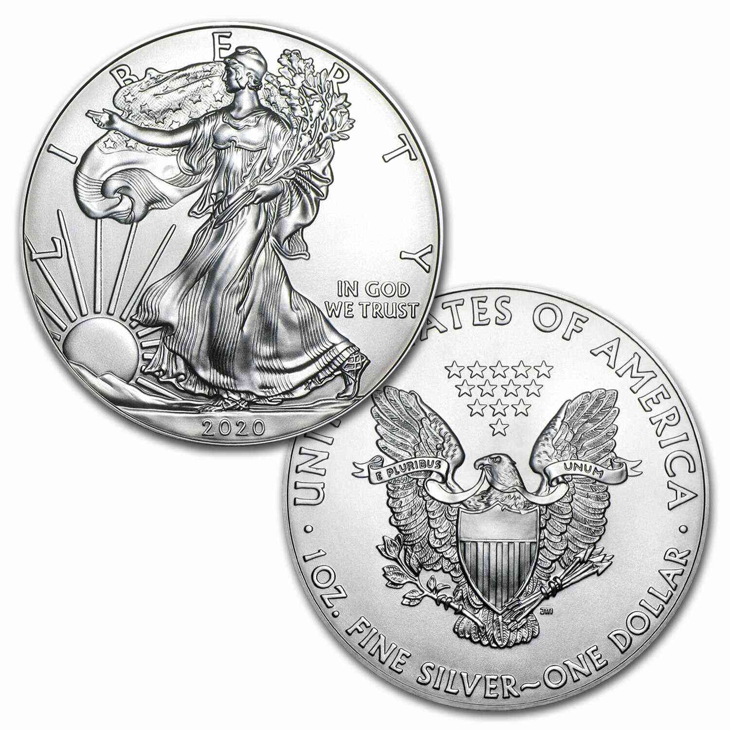 2020 $1 American Silver Eagle Brilliant Uncirculated (BU)