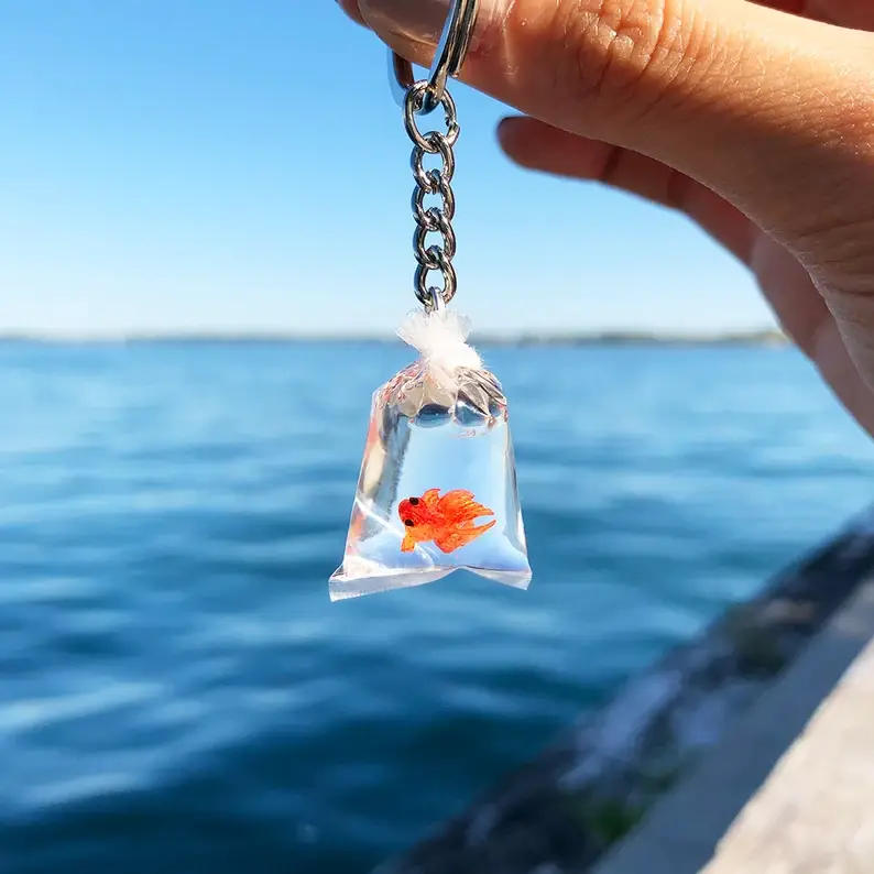 Goodluck in Bag Resin Keychain
