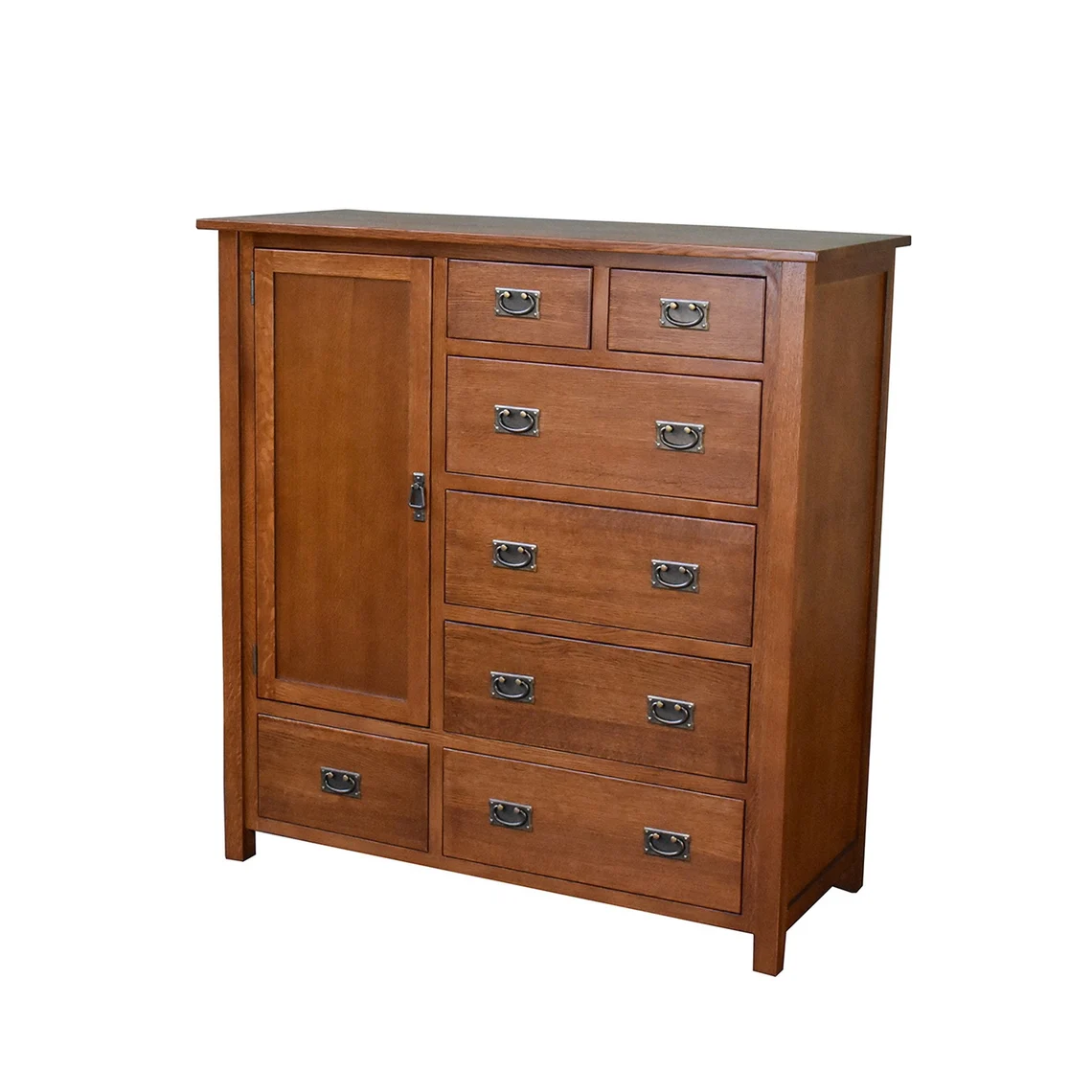 Mission Style Solid Oak Chest of Drawers - Michael’s Cherry