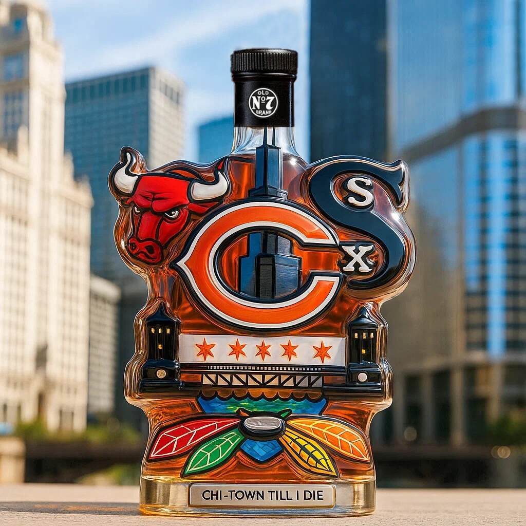 Chicago Limited Edition Whisky Bottle
