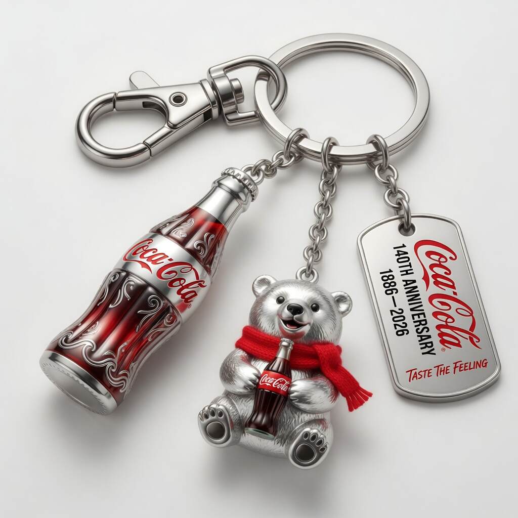 Coca-Cola 140th Anniversary Heritage Collector’s Keychain