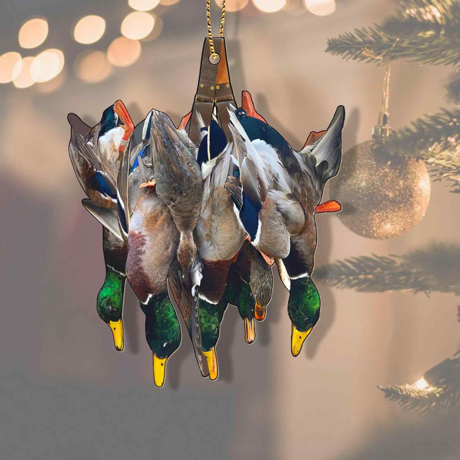 🦆🎄Duck Hunting Christmas Ornament