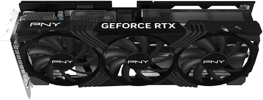 PNY GeForce RTX™ 4070 Ti Super 16GB VERTO™ OC Triple Fan Graphics Card DLSS 3 (256-bit, GDDR6X, PCIe 4.0, HDMI/DisplayPort, Supports 4k, incl. Adapter & Support Bracket, 3 slot)